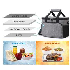 Thermal Lunch Bag with Side Compartments