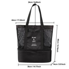 Insulated Double Layer Lunch Tote Bag