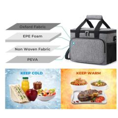 Thermal Lunch Bag with Side Compartments