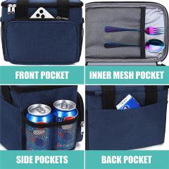 Thermal Lunch Bag with Side Compartments