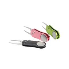 Elegant Folded Golf Divot Fork With Ball Mark