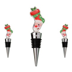 Christmas Sock Wine Cork Bottle Stopper