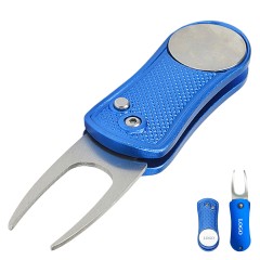 Elegant Folded Golf Divot Fork With Ball Mark