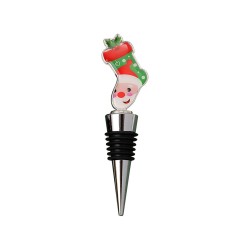 Christmas Sock Wine Cork Bottle Stopper