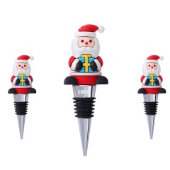 Santa Clause Wine Cork Bottle Stopper