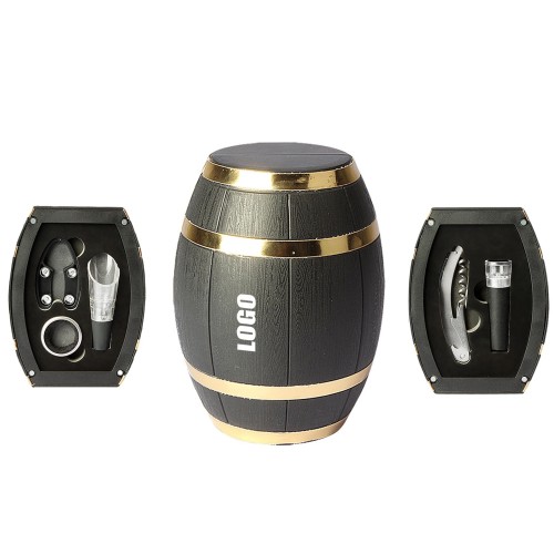 5 IN 1 Barrel Wine Opener With Vacuum Stopper
