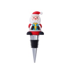 Santa Clause Wine Cork Bottle Stopper