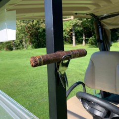 Golf Divot Fork Ball Marker With Cigar Holder