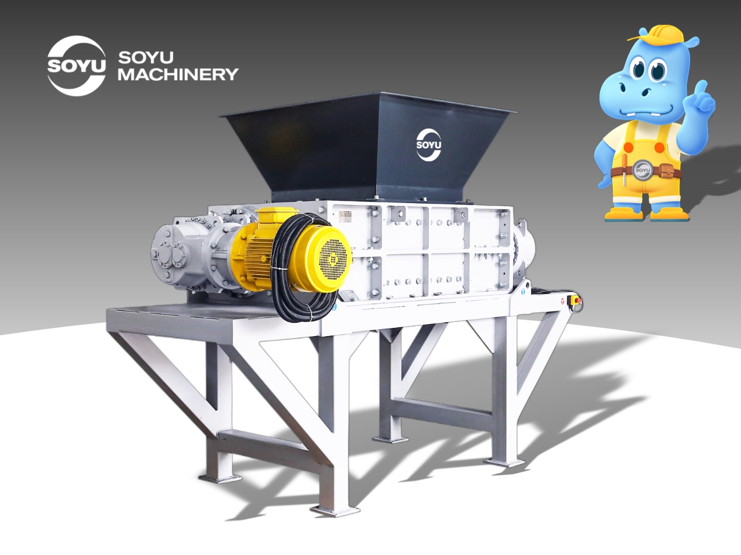 Heavy duty twin shaft shredder blades for battery recycling