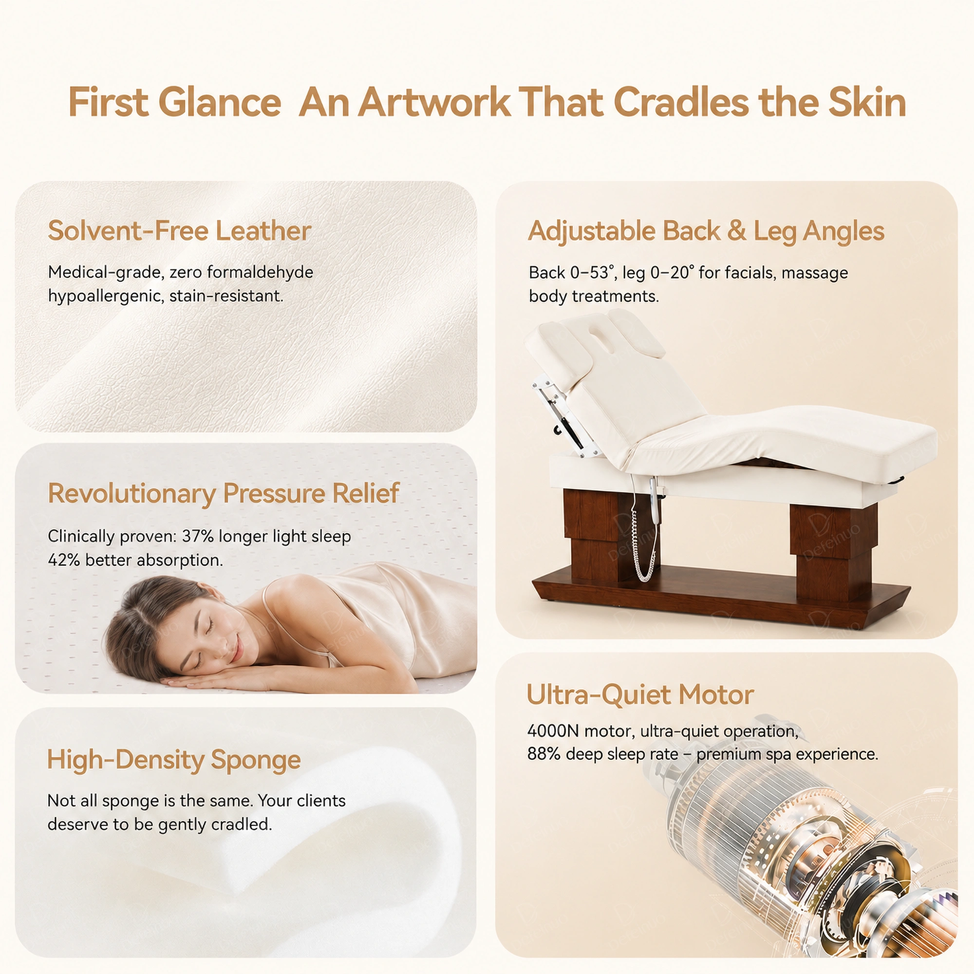 DN0012 heated beauty bed image for salon spa tattoo and clinic-related spaces