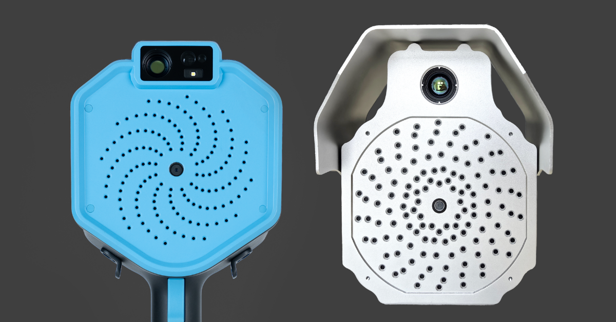 HERTZINNO HA3T acoustic thermal imaging camera with 144 MEMS microphones and HZ-FA-371T