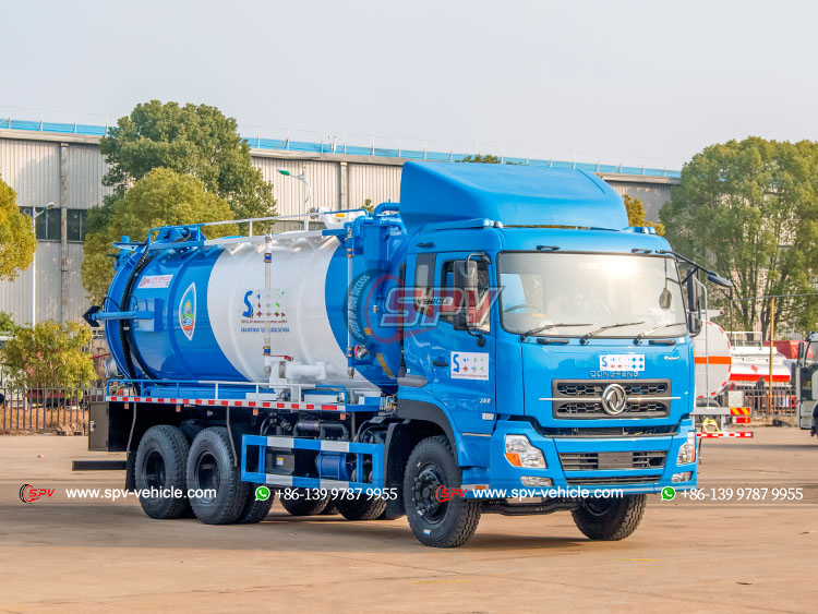 DONGFENG 6x4 Hydraulic Suction and Jetting Truck - Front Right