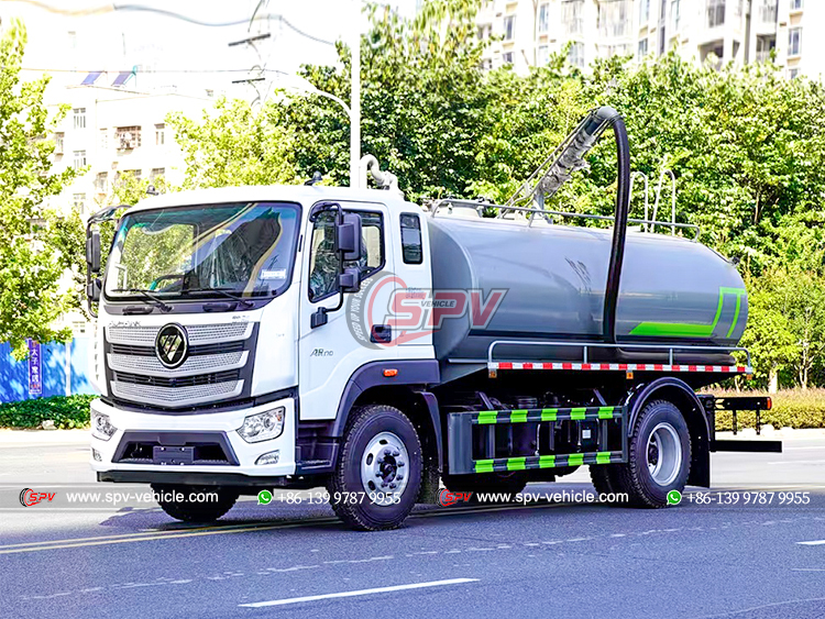 FOTON 12,000 Litres Septic Vacuum Truck - Front Left