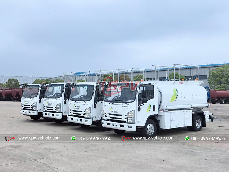 4 Units of ISUZU Fuel Tank Trucks to D.R.C