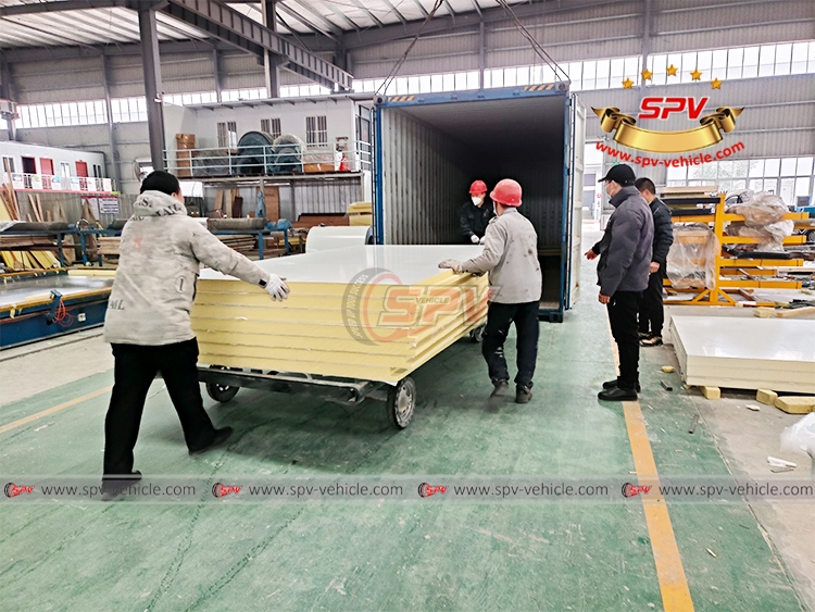 Refrigerator Box SKD Loading Into Container