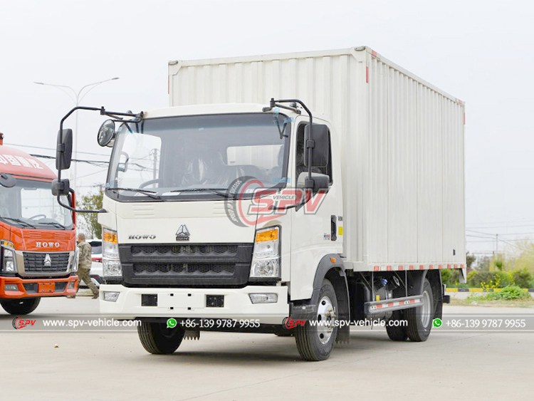 Howo Box Van Truck - Front Left