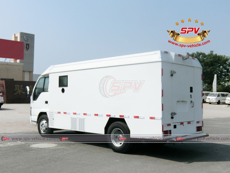 ISUZU ELF Armored Van - Rear Left