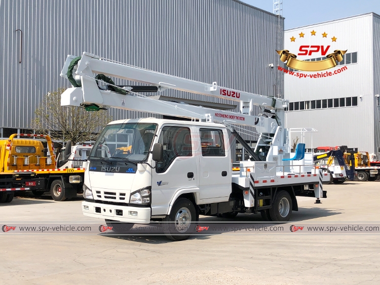 ISUZU 16M Aerial Beamlift Vehicle - Front Left