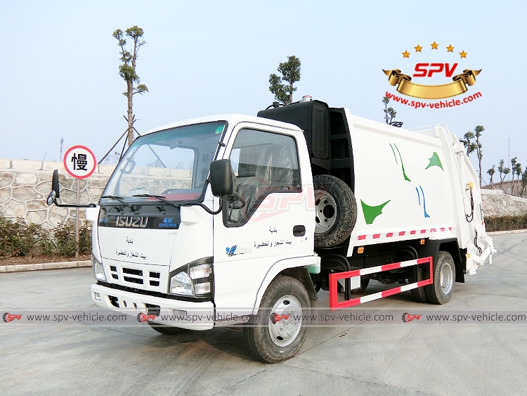 ISUZU 6 CBM Garbage Compactor Truck - Left