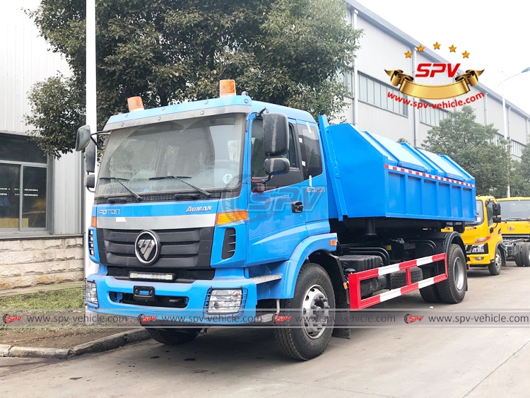 FOTON 12 CBM Hook Lift Garbage Truck - Front Left