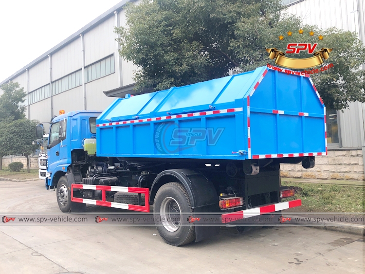 FOTON 12 CBM Hook Lift Rubbish Truck - Rear Left