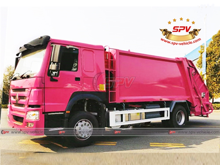 SINOTRUK 16 CBM Trash Collection Truck - Left