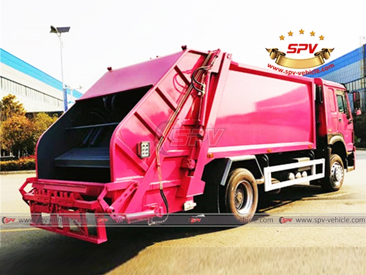 SINOTRUK 16 CBM Trash Delivery Truck - Rear Right