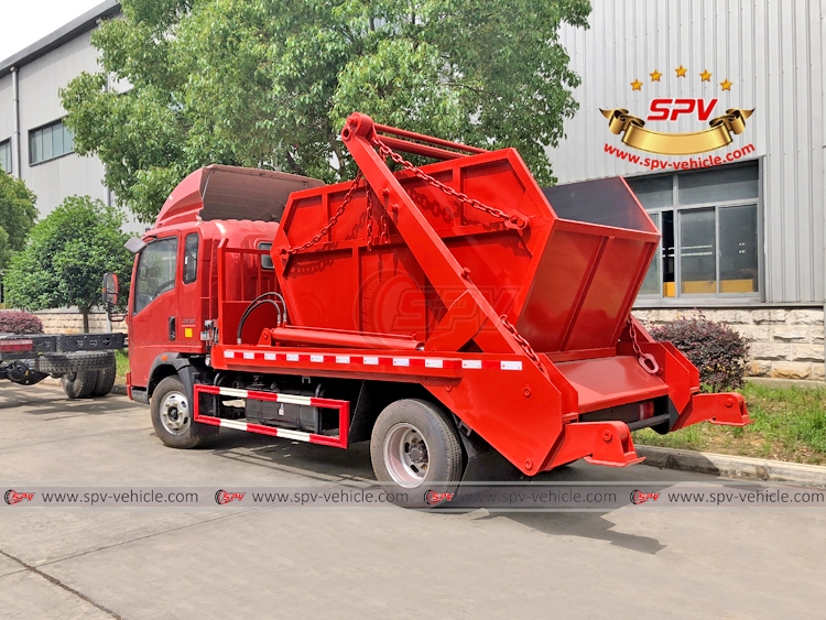 SINOTRUK 6 CBM Skip Loader Garbage Truck - Rear Left