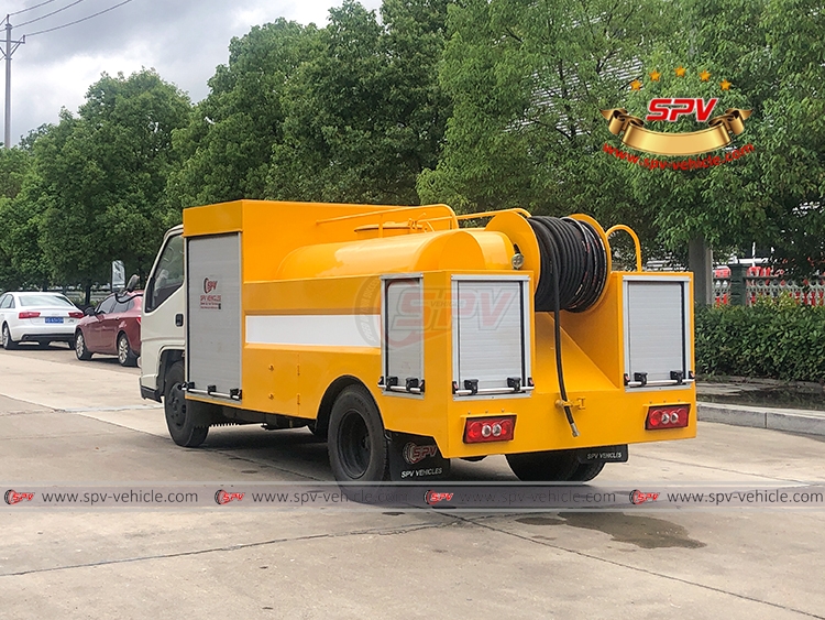 JMC Lighit-duty Municipal Sewer Cleaning Truck - Rear Left