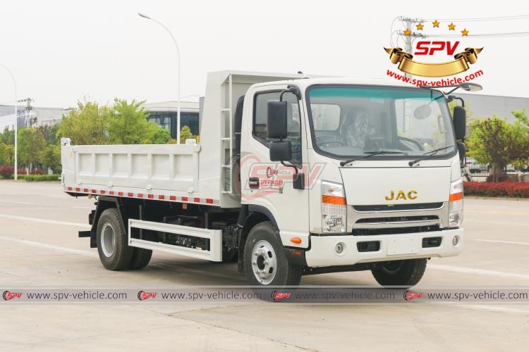 3 Tons End Dump Truck JAC - Front Right