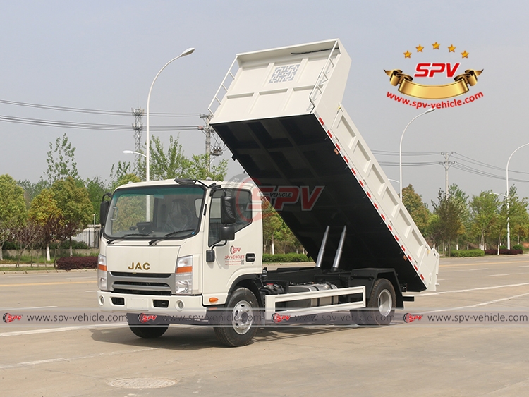 3 Tons Stone Hauling Truck JAC - Lifting - Front Left
