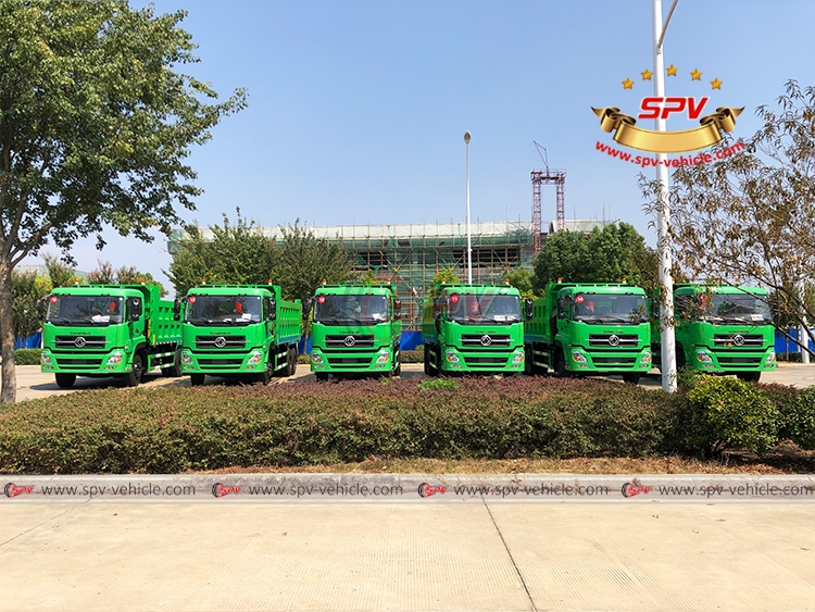 6 Units of 20 CBM Garbage Dump Trucks DONGFENG - Front