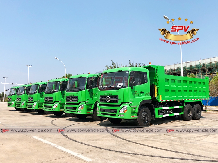 6 Units of DONGFENG 6x4 Rubbish Tipper Trucks - Front Left