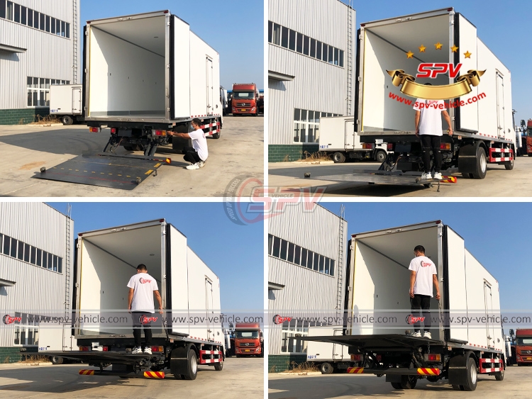ISUZU 5 Tons Van Truck Rear Tailgate Lifting Test