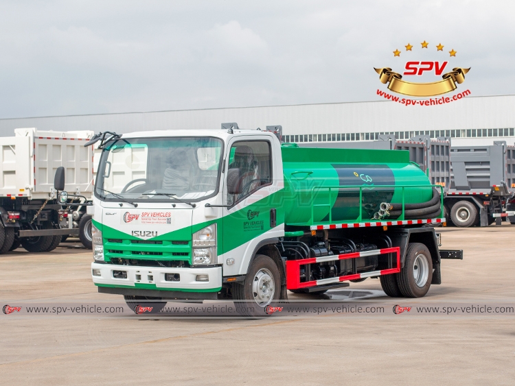 5,000 Litres Septic Disposal Truck ISUZU -Front Left