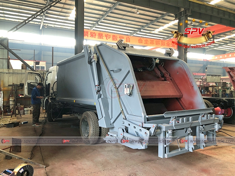 8 CBM Garbage Compression Topbody - Rear Left