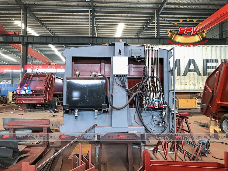 8 CBM Rubbish Compactor Body - Front