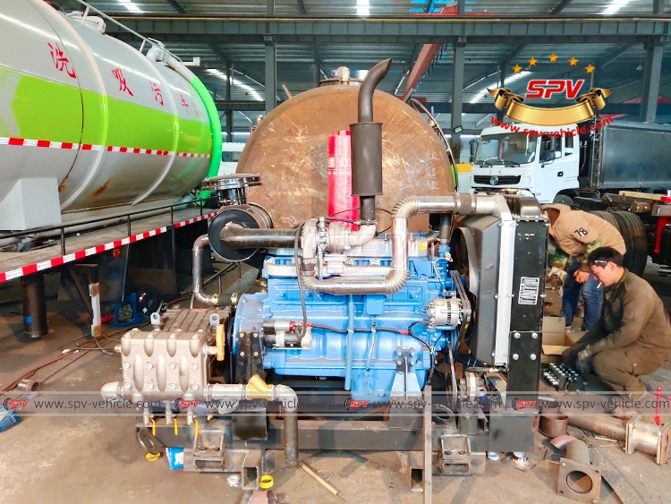 13,500 Litres Combination Sewer Jetting Tank SKD