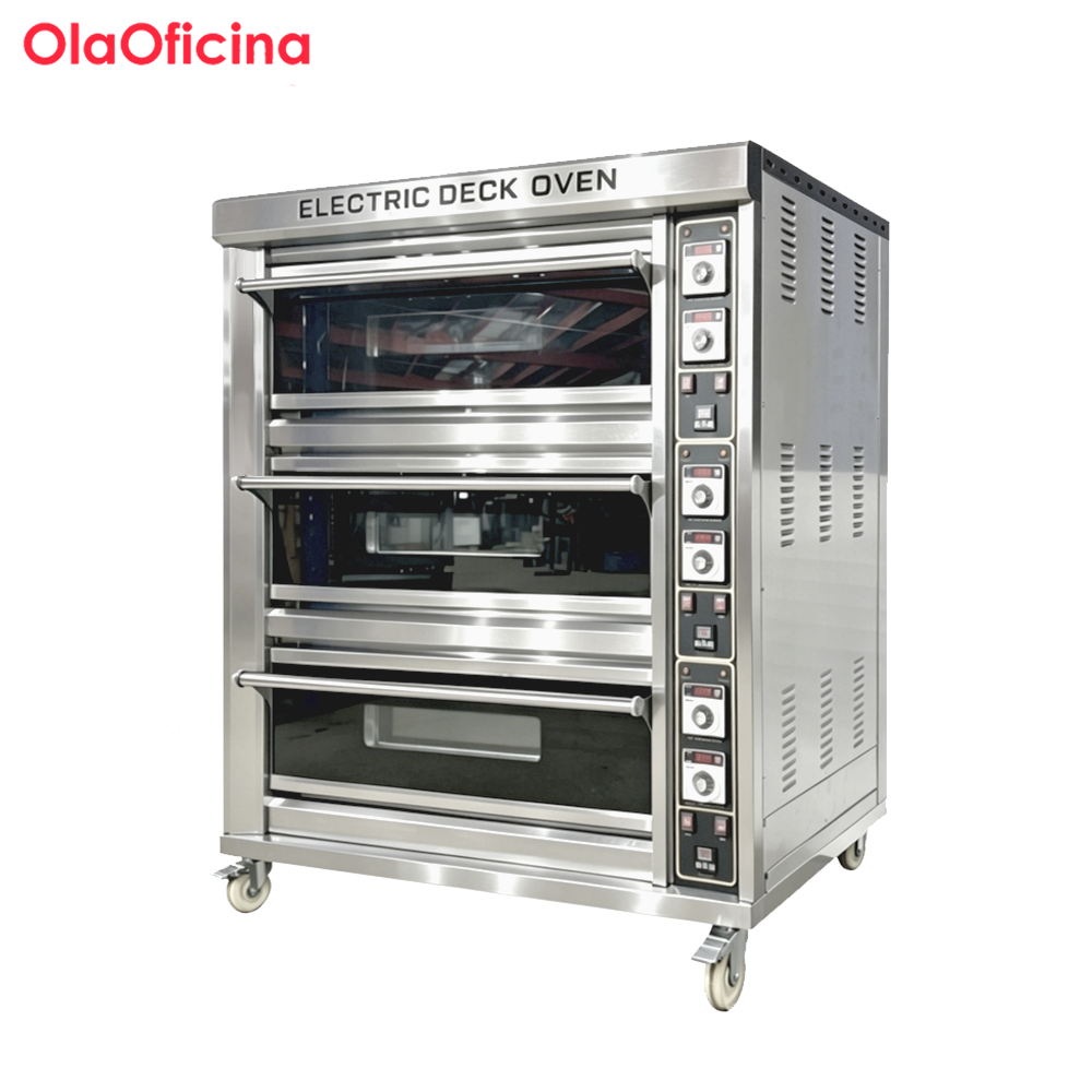 YXD 3 tier 6 tray oven (Economic Type) front view