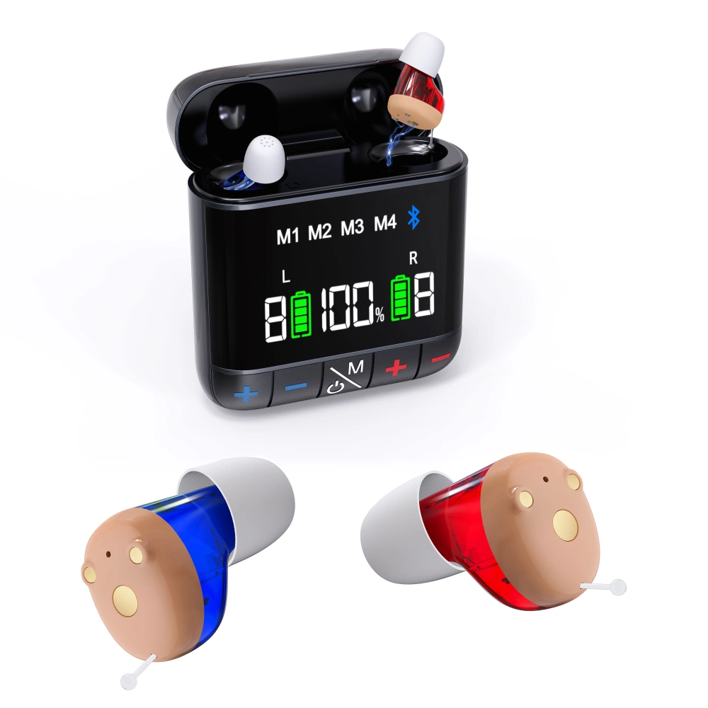 Earsmate in-ear OTC hearing aid with case control