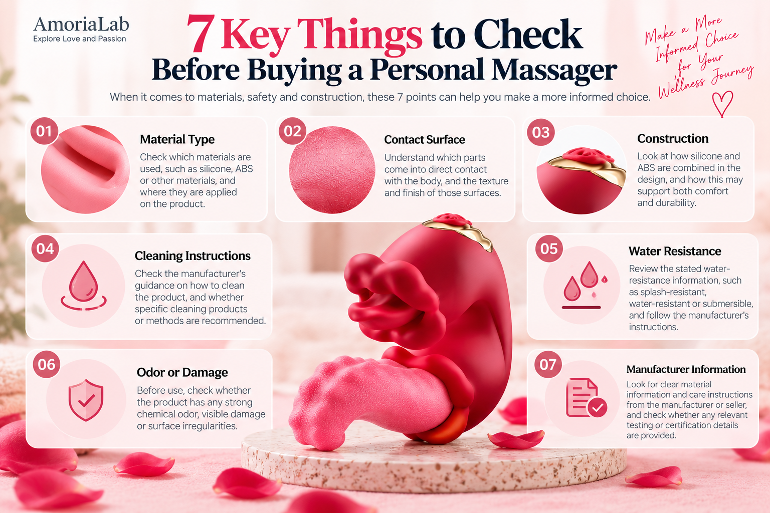Seven material and safety checks before buying a personal massager