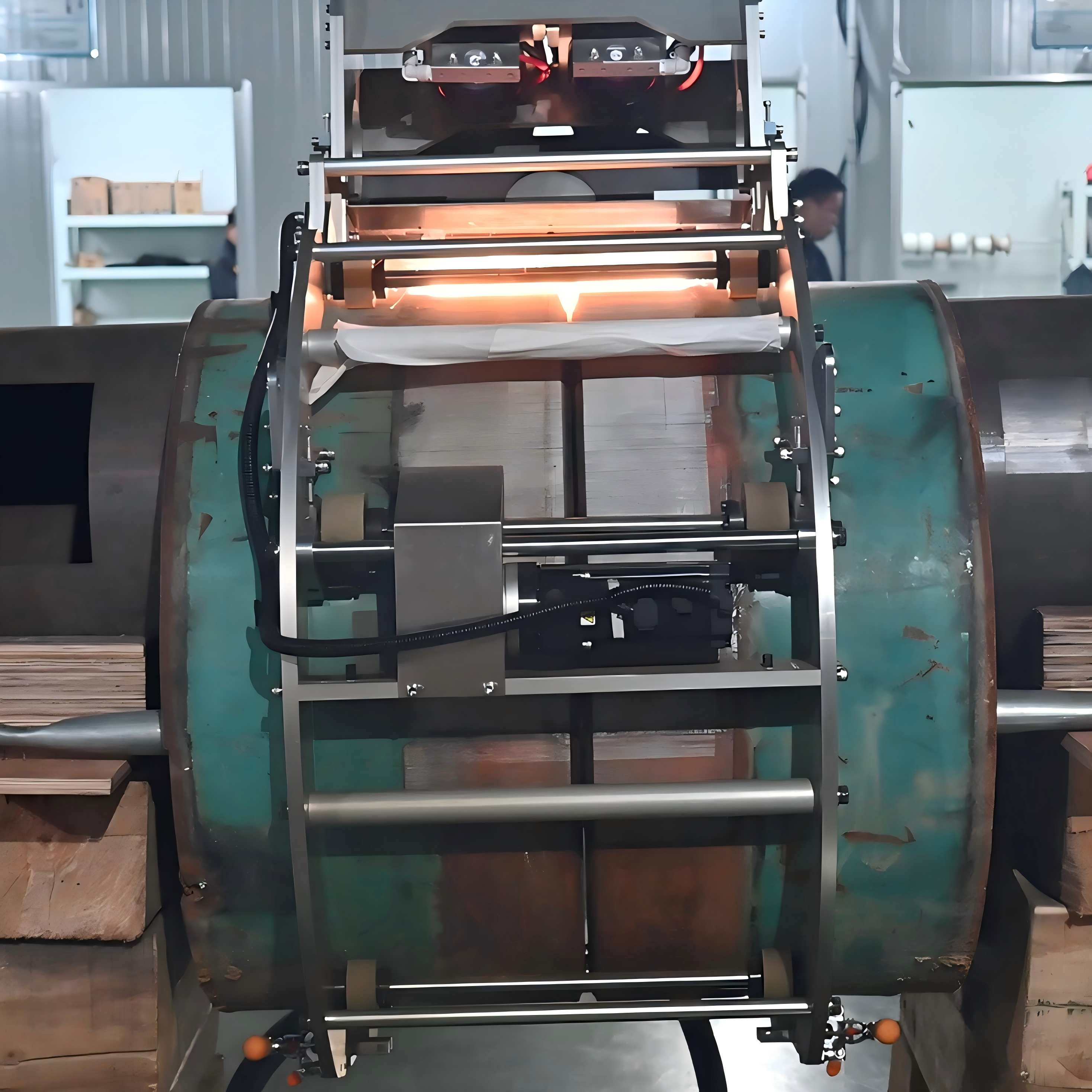 Steel plate rust removal