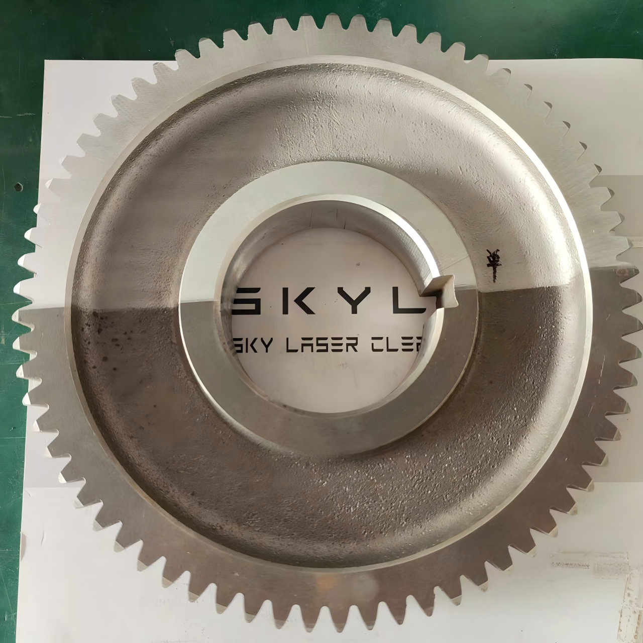 Rust removal on gear surfaces
