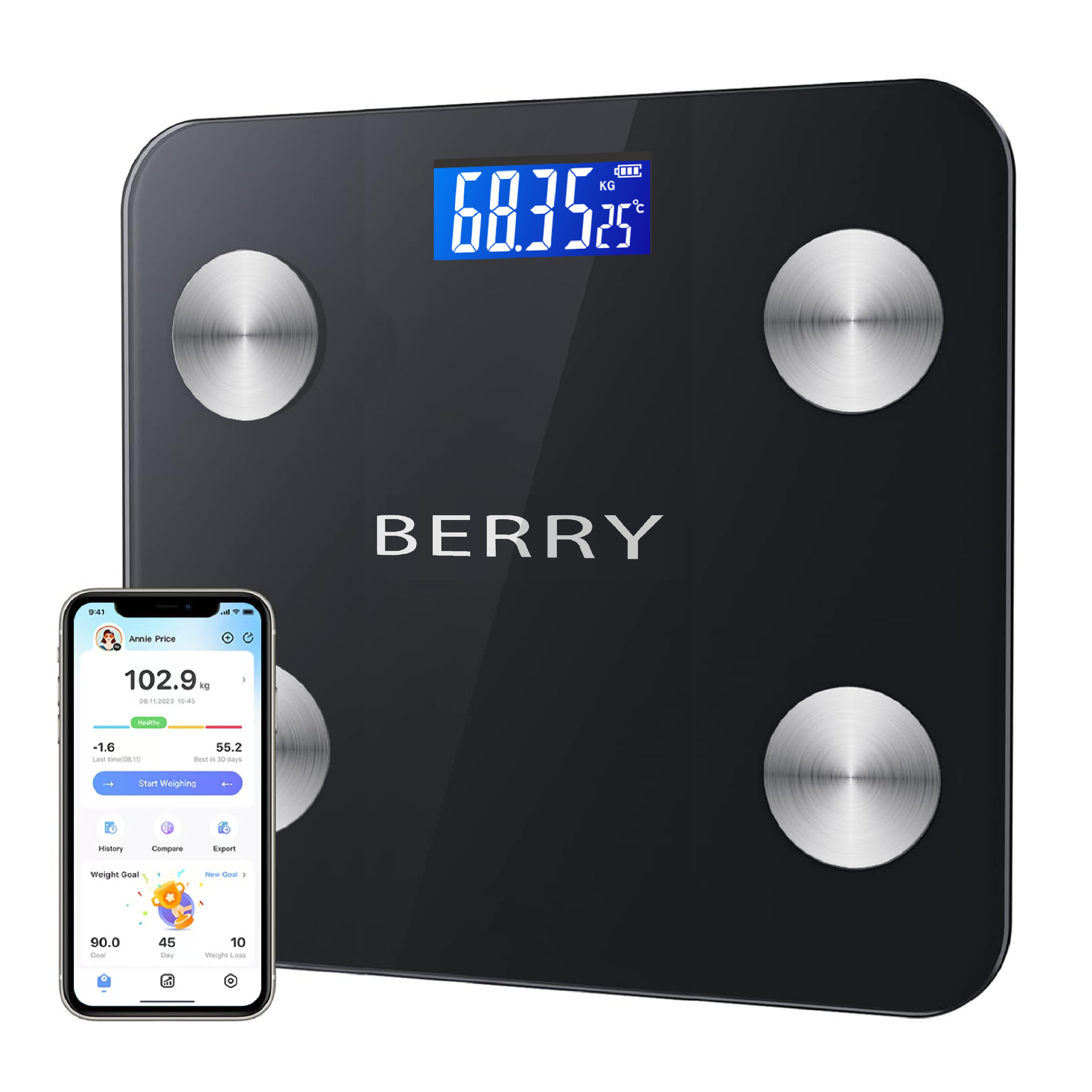 BerryTelMed smart Bluetooth weight scale