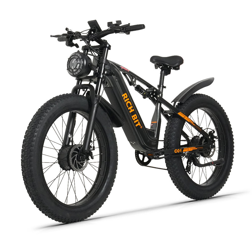 SUFUL C01 26 by 4.0 fat tire shown for sand and loose surface traction