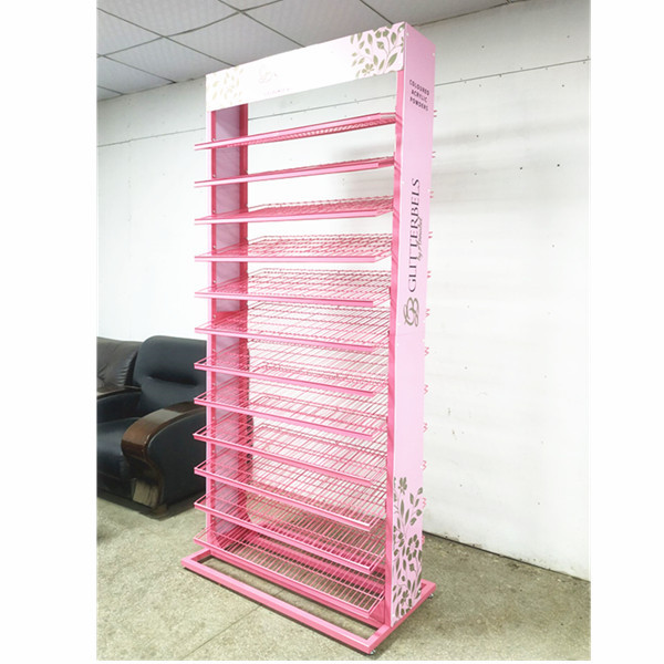 10-Tier Metal Gel Powder Display Rack