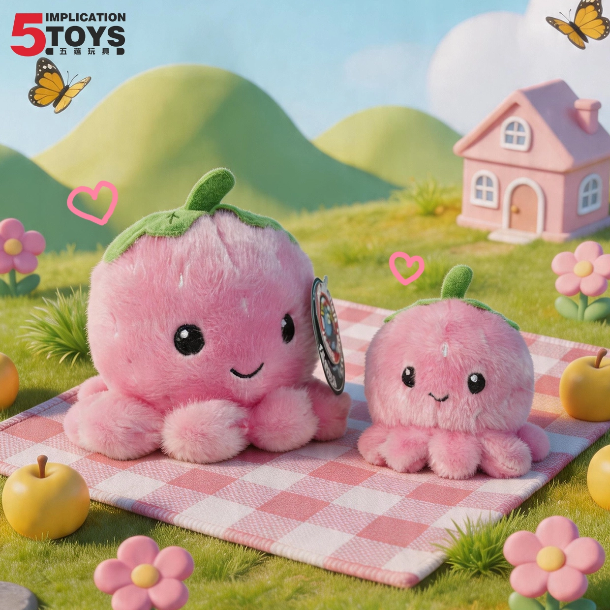 Fruit Series (5 inch Super Soft Mink Plush),MY SHOP,Fruit Series (5 inch Super Soft Mink Plush)