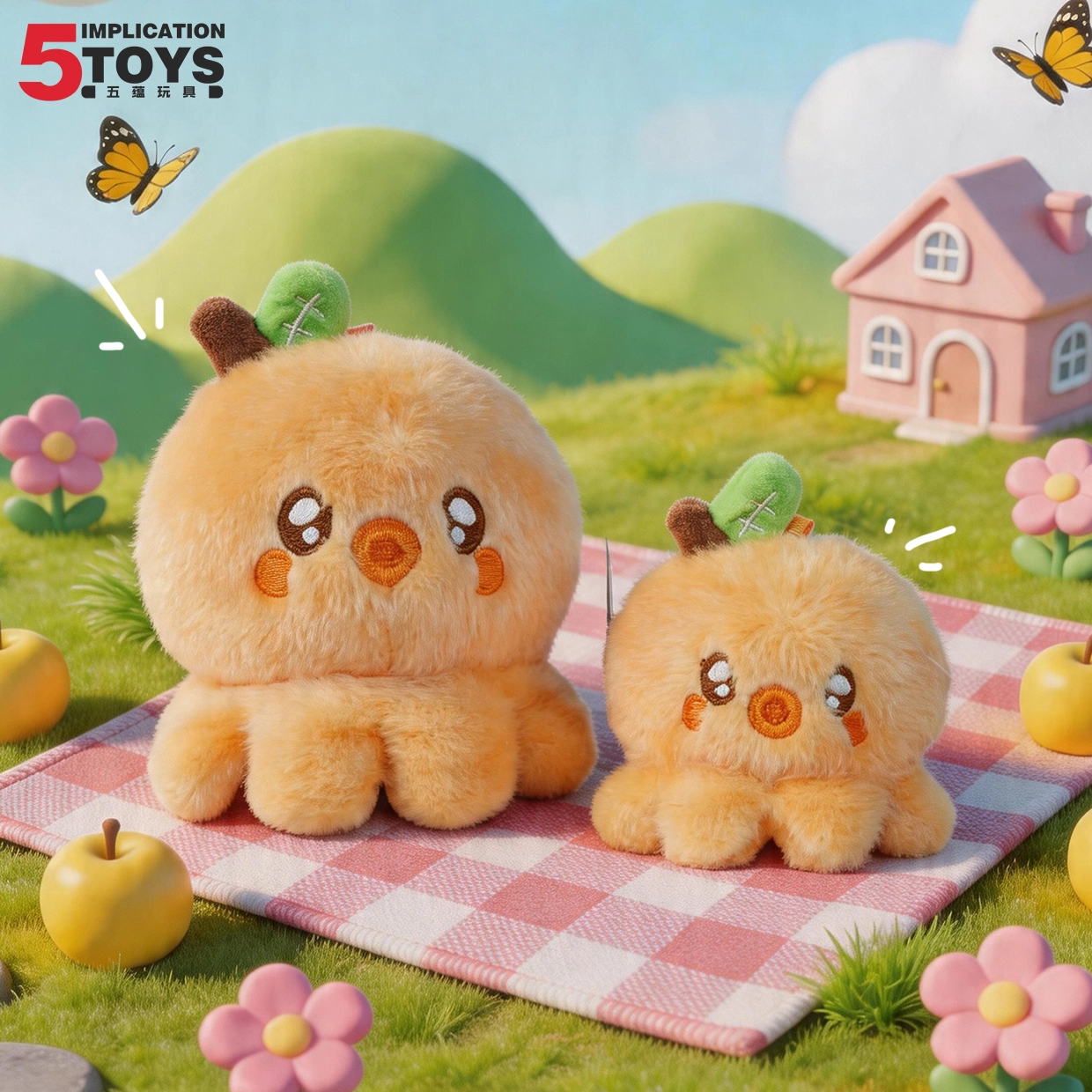 Fruit Series (5 inch Super Soft Mink Plush),MY SHOP,Fruit Series (5 inch Super Soft Mink Plush)