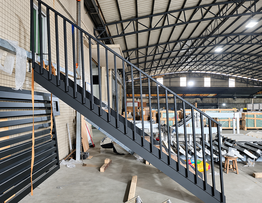 Double Steel Plate railing connection detail