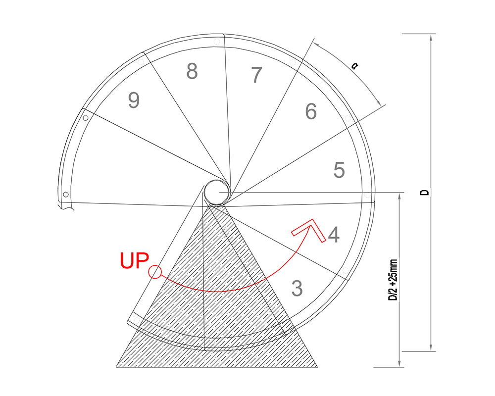 Spiral stair diameter
